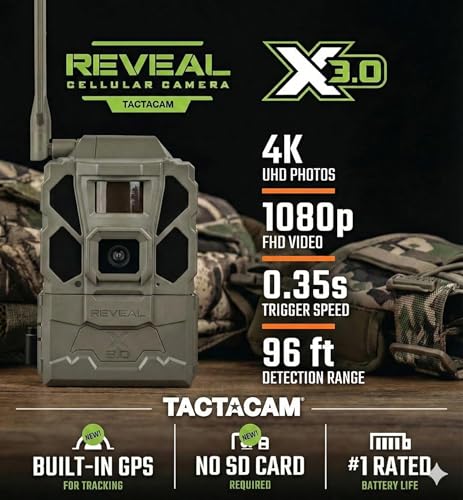 TACTACAM REVEAL X Gen 3.0 Cellular Trail Camera