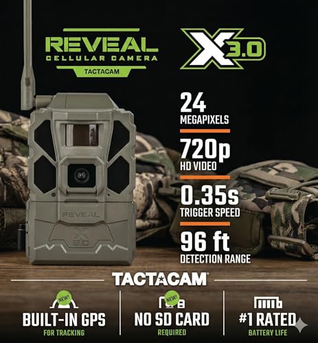 TACTACAM REVEAL X Gen 3.0 Cellular Trail Camera 2-Pack with 32GB SD Cards