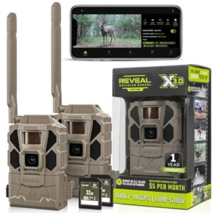 TACTACAM REVEAL X Gen 3.0 Cellular Trail Camera 2-Pack with 32GB SD Cards