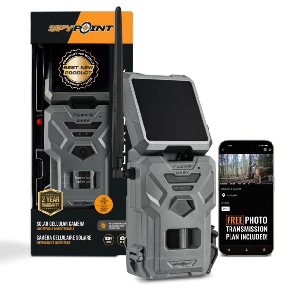 SPYPOINT FLEX-S-DARK Solar Cellular Trail Camera Bundle
