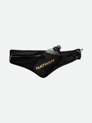 Nathan Peak Hydration Waist Pack with 18 oz Flask - Black/Gold